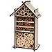 Produktbild Insektenhotel 28x16 cm Bienen natürliche Materialen Selberbauen Hängen Insektenhaus Insekten Nistkasten Insekten Brutkasten Holz Insektenasyl Insektenwand Niströhren Insektenkasten Wespen Marienkäfer