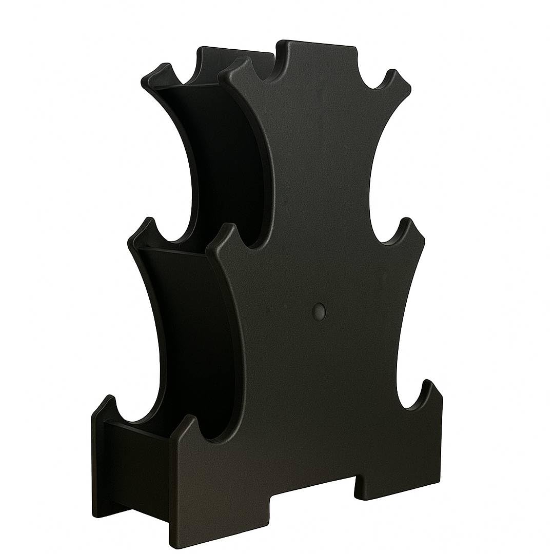 De Jure Fitness Weight Stand for Home and Gym Strength Training - Compact and Easy to Use Dumbbell Rack (Without Dumbbells)