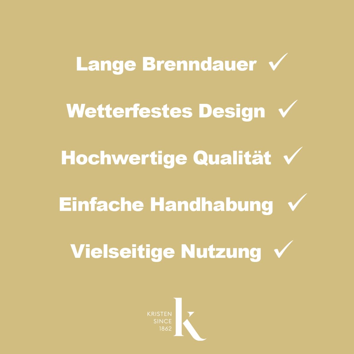 KRISTEN Gedenkkerze – 168 Brennstunden – Weiß – Set mit 10 Stück – Vorteilspack – Gebetskerze, Kirchenkerze, Andachtskerze, Ewiglicht