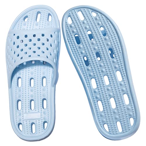 Josaywin Chaussons de Douche Femme Claquette Salle de Bain Légères Confortables Chaussures de Piscine et Plage Pantoufles de Douche AntidéRapantes avec Trou...