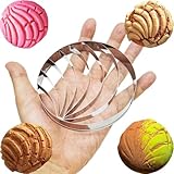 Doczen Concha Cutter Mexican Bread Mold 4.1in – Molde Para Conchas De Pan Mexicano, Ideal for Mexican Coffee and Hot Chocolate, Perfect for Day of the Dead & Mexican Theme Parties