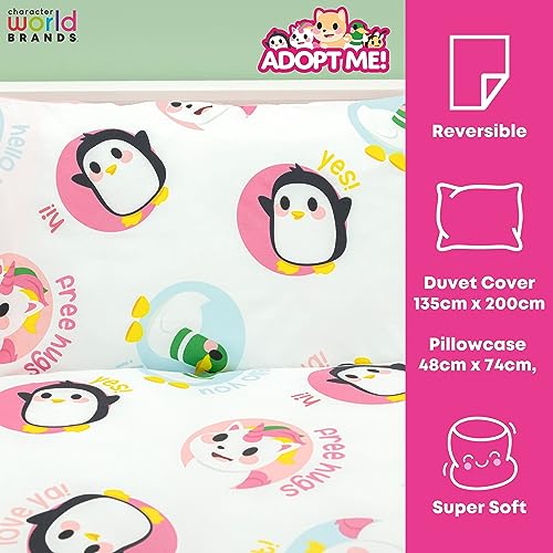 Ropa de cama Adopt Me reversible para evitar el aburrimiento en dormitorios de niños 6
