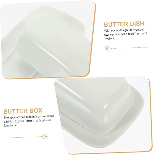 Miniatura 3 de 1 Unidades de Mantequilla Plato de la Costa Este Contenedor de Pan Bandeja de Porcelana Mantequilla Bandeja de Mantequilla Caja de Almacenamiento de
