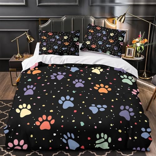 Housse de couette lézard hypoallergénique avec fermeture éclair résistante en microfibre