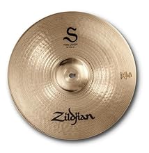 Superb-sounding cymbal line for the Semi-Professional/Professional musician Exceptionally quick and sensitive response from the lightest touch S Family thin crashes feature a bright, full crash sound with a beautiful shimmery sustain. Smaller size th...