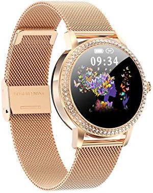 Aliwisdom - Reloj Inteligente para Mujere, Smartwatch Redondo con función  de recordatorio de teléfono SMS de Whatsapp Impermeable Reloj Deportivo  Correa de Metal para iPhone Android (Oro Rosa 1) - PREYCA