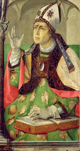 Portrait de saint Augustin Joos Van Gent, impression d'art mural de prestige