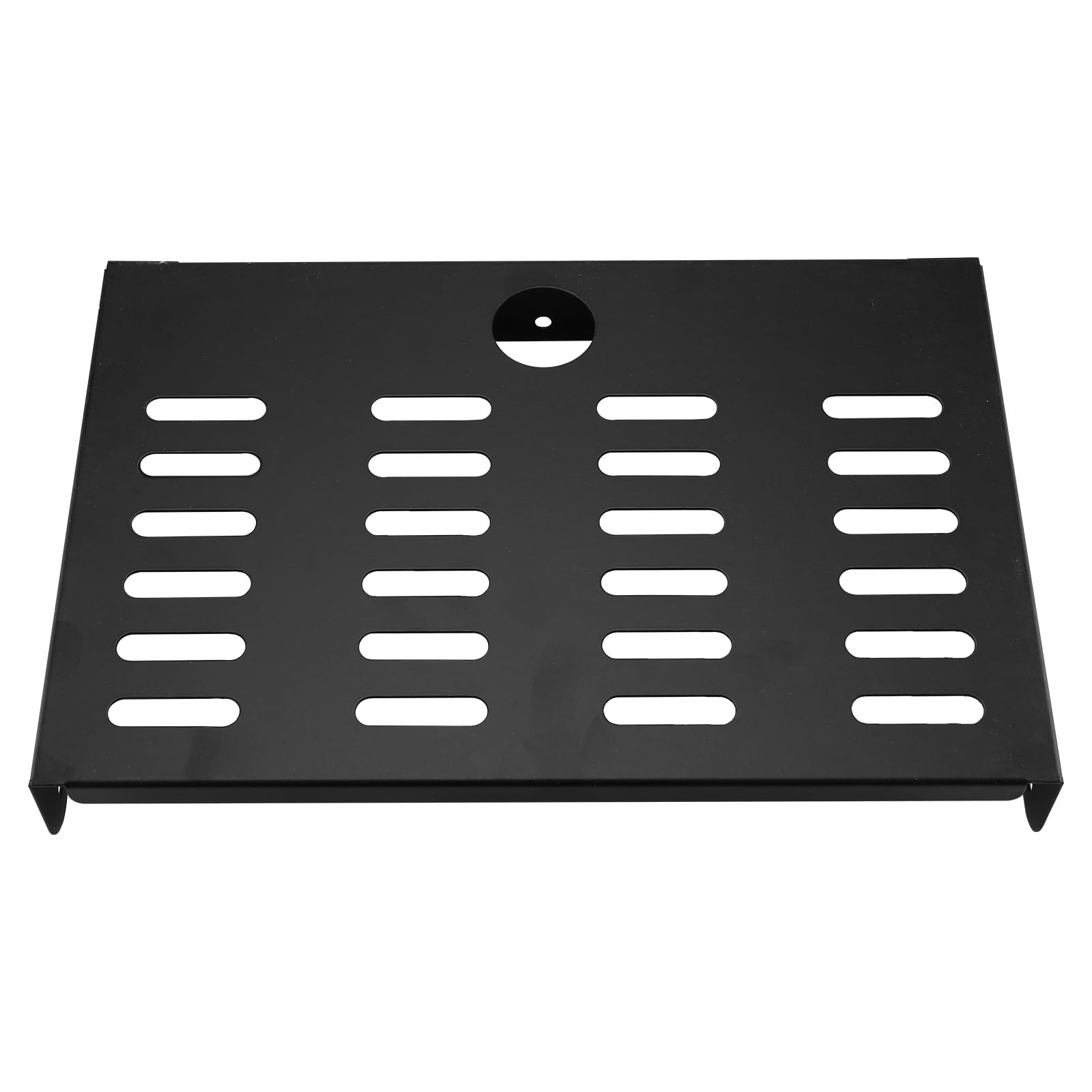 Moderno scaffale da parete in metallo, 30,5 x 20,3 cm, set di 2 mensole galleggianti per TV, conent, router, console di gioco, lettore DVD, Home Sto Solut