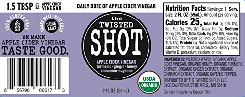 image for The Twisted Shrub The Twisted Shot | Apple Cider Vinegar Shots with Tu