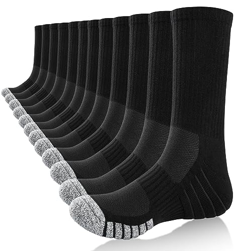 PULIOU Chaussettes Homme Femme 43-46 39-42 Chaussette Homme Hiver Sport Chaussettes Chaudes Chaussettes Hommes Course Respirantes et Confortables Chaussettes Hommes Hautes 6 Paires