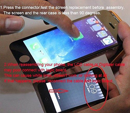 White Retina LCD Touch Screen Digitizer Glass Replacement Full Assembly for iPhone 5S