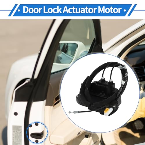 Image of Power Door Lock Actuator Motor for Nissan TITAN 2004-2012 Front Left Driver Side Door Latch Actuator Assembly with Cable