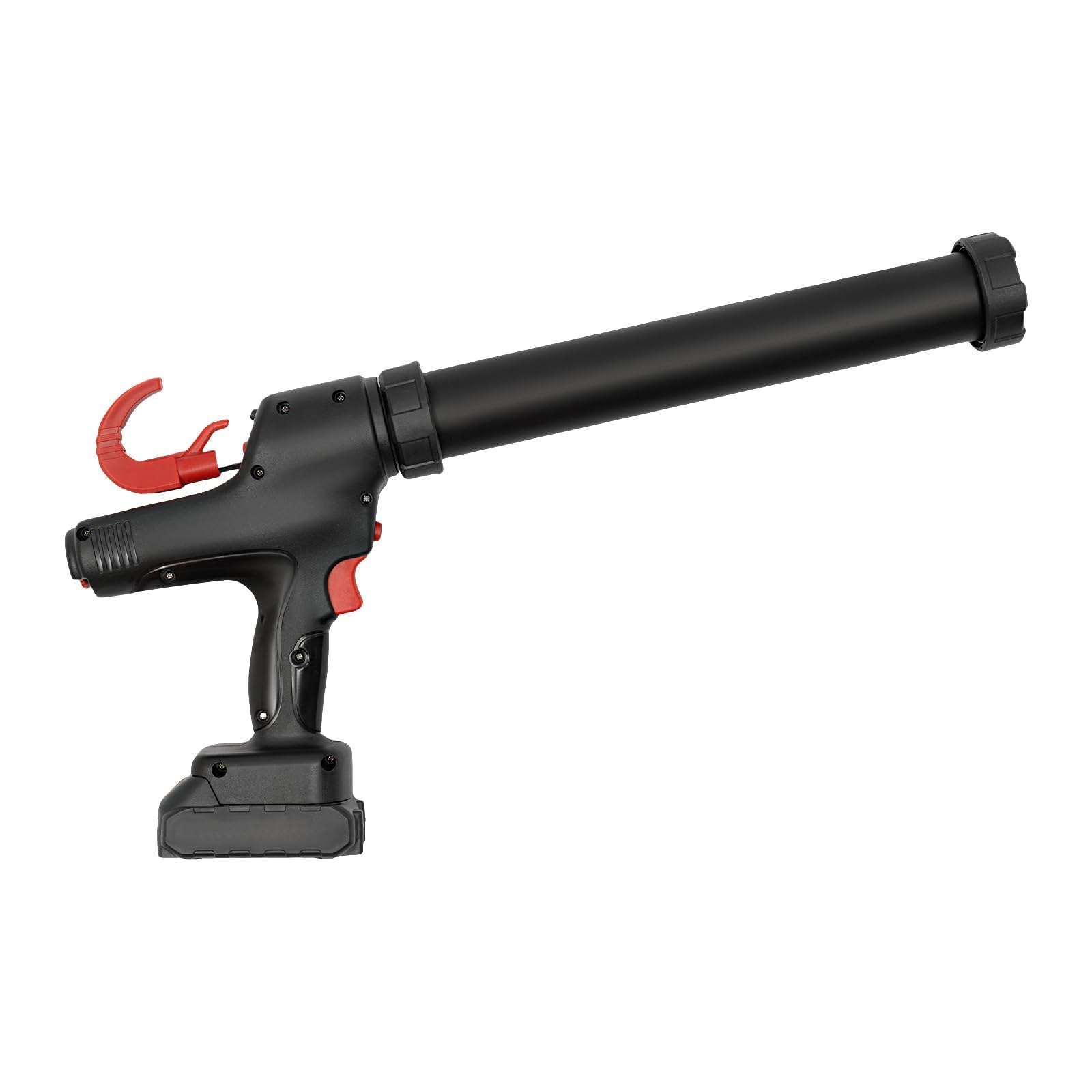 Elektryczny pistolet uszczelniający z ciągiem 8000N, 6 ustawień prędkości, zawiera 2 baterie litowe, kompatybilny z twardym klejem 300 ml i miękkim klejem 600 ml, łatwe w użyciu narzędzie