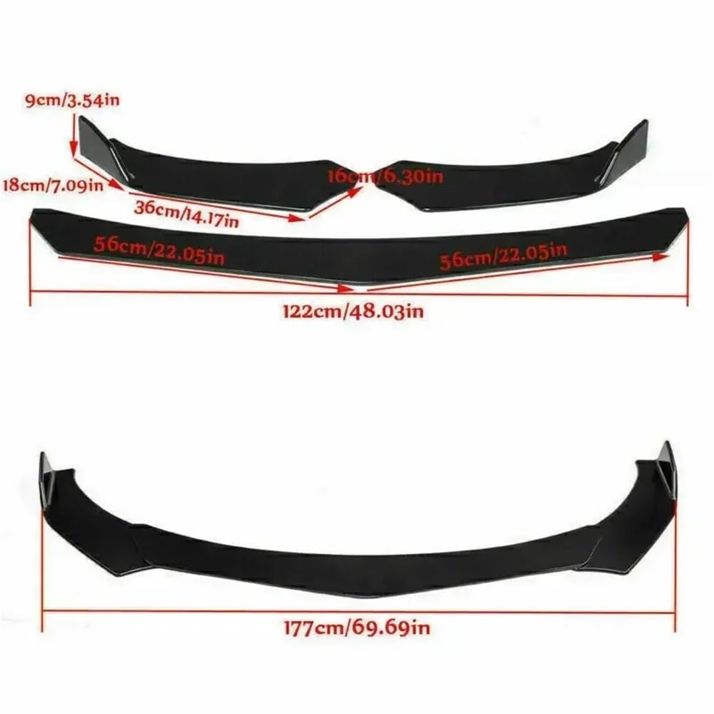 Kompatybilny z MINI COOPER R53 R56 R58 R60 F56 F60 przedni spojler zderzaka Spoiler Splitter pokrywa dyfuzora deflektor przedni fartuch surround Tuning