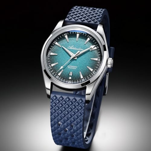 Image of ADDIESDIVE Mens Watch Automatic NH35 /8215 200M Luminous Easy to Read Dial Wrist Watch Minimalist Fashion Simple Watch Analog Date with Leather Strap and Bracelet