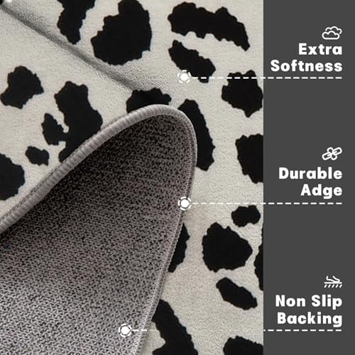 Paillasson intérieur imprimé léopard tapis de sol lavable mince