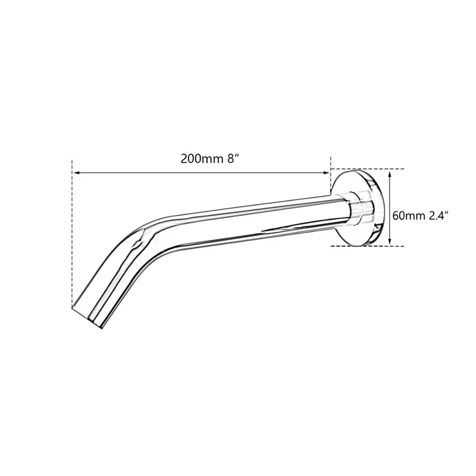 Rubinetto Senza Contatto Rubinetti a Parete con sensore Automatico Rubinetto Miscelatore Caldo/Freddo a Mani libere Rubinetto for Bagno(B1ack)