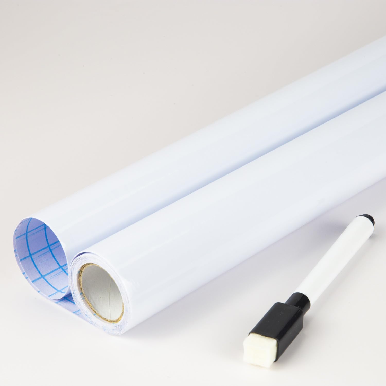 Selbstklebende Whiteboard Kreidetafel Wandaufkleber Wasserfeste Kontaktpapierrolle Abnehmbare Aufkleber Weißes Kreidetafelpapier für Zuhause Büro Schule Restaurant Speisekarte 120x200cm