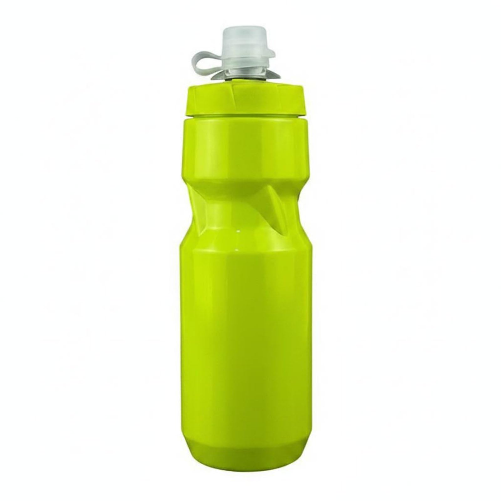 Transparent Cycling Water Bottle PP Plastic Bike Bottle Easy to Clean Drinkware Leak-Resistant Cap for Cyclists, Outdoor, Sports, Lemon Green, 710ML-image-23