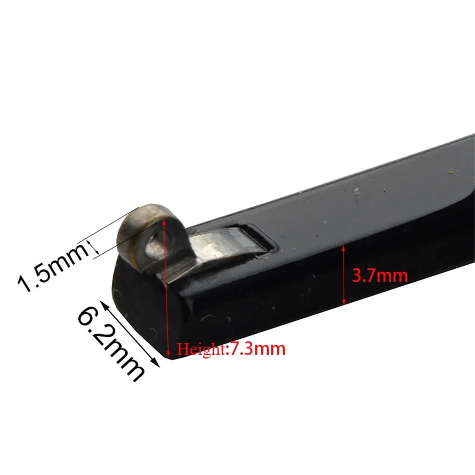 Noga zausznika okularów 10 par czarnych brązowych okularów PC Zawias do Akcesoria naprawy zauszników PC001(Pc01 Black)