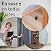 Imagen de ECENCE Tope de puerta para Suelo para atornillar 2 Piezas Tope de puerta de Acero inoxidable Ø20x25mm Protección de Pared Negro incluidos tornillos y tacos
