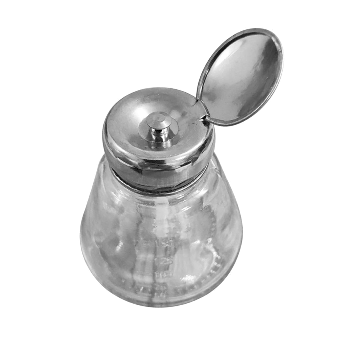 Nail Polish Remover Pump Bottle 150ml Refillable Press Down Glass Bottle for Liquid Storage for Home and Salon Use and User-Friendly