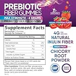 Fiber Gummies for Adults, Daily 4g Gummy Fiber Supplement, Prebiotic Gummy Digestive Health Support - Plant Based Soluble Fiber Chews, Prebiotics Supports Regularity & Digestion Non-GMO - 120 Gummies - Image 2