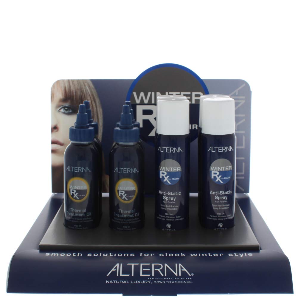 Alterna Winter Rx Display - Anti Static Spray 92Gm X 4 & Thermal