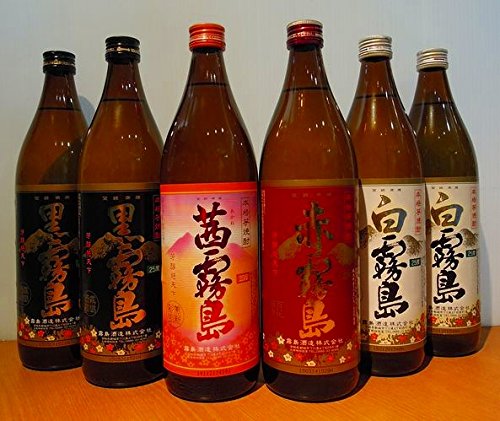 最終！本日限定価格！茜霧島　6本セット 茜霧島が3本も！【プレミアム焼酎6本セット】茜霧島900ml×3本