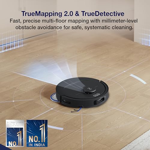 Image of ECOVACS Deebot N50 PRO Omni 2 in 1 Robotic Vacuum Cleaner & Mop, 2026 25000 Pa Suction, Self-Emptying Omni-Station, Zerotangle 3.0, Hot Air-Drying, Auto-Lift Mop On Carpet, Upto 300 Mins