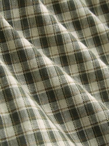 CIDER Shirts for Women Gingham Tie Front Crop Top Long Sleeve Crew Neck Blouse Plaid Shirt Womens Blouses4