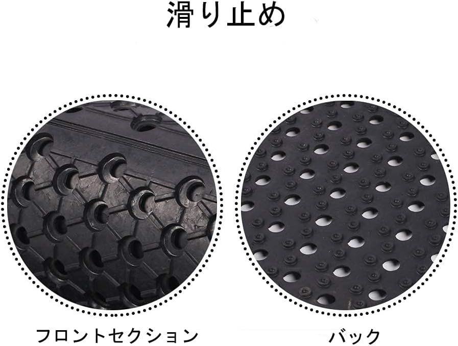 GOOFCXO 穴あきゴムマット 90x210 cm 厚10mm 泥落とし 玄関マット 業務用 ラバー 屋外 カット可能 滑り止め 水抜け 駐車場 飲食店 戸外