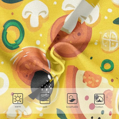 Wusikd Colorful Pizza Girls' Underwear Cotton Girls Briefs Soft Toddler Underwear 2T3