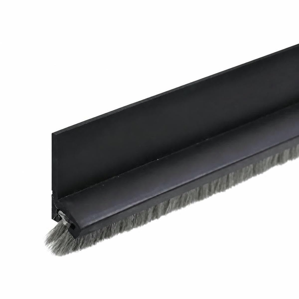 Door Seal Draft Stopper with Brush Reduce Noise, Rubber Door Sweep Breeze BlockerInsect proof, dust proof and sound proof seal-black-53.0mm-1M