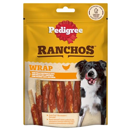 Pedigree Ranchos Wrap, 8 confezioni da 60gr