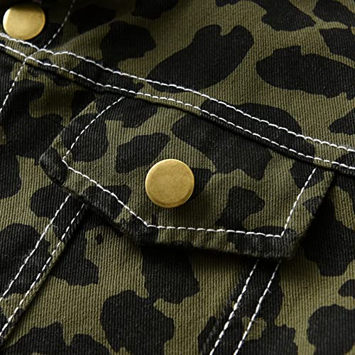 Little Boys Girls Basic Jacket Camouflage Denim Coat Spring Classic Long Sleeve Tops Button Down Outerwear3