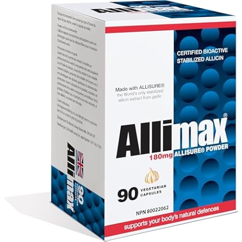 Allimax International Limited, Allimax 180 mg 90 vegcaps Cover