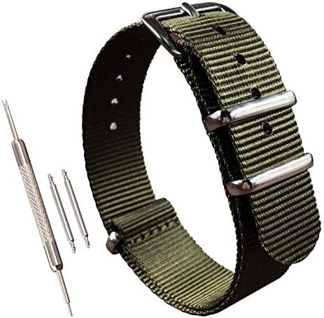 MZBUTIQ Nylon NATO Watch Strap Uhrenarmband Ersatz(10 12 13 14 15 16 17 18  19 20 21 22 23 24mm) : Amazon.de: Uhren