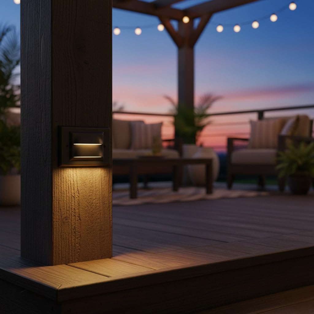 Hinkley Horizontal LED Deck Sconce 12V Bronze Finish