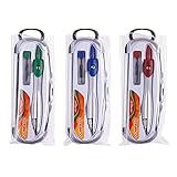 KEYROAD Kinder Zirkel/Etui/geeignet für Kinder ab 6 Jahren/komfortabler Griff/klassisches Design/für Kindergarten, Schule, Zuhause/Farbe wird zufällig ausgewählt /