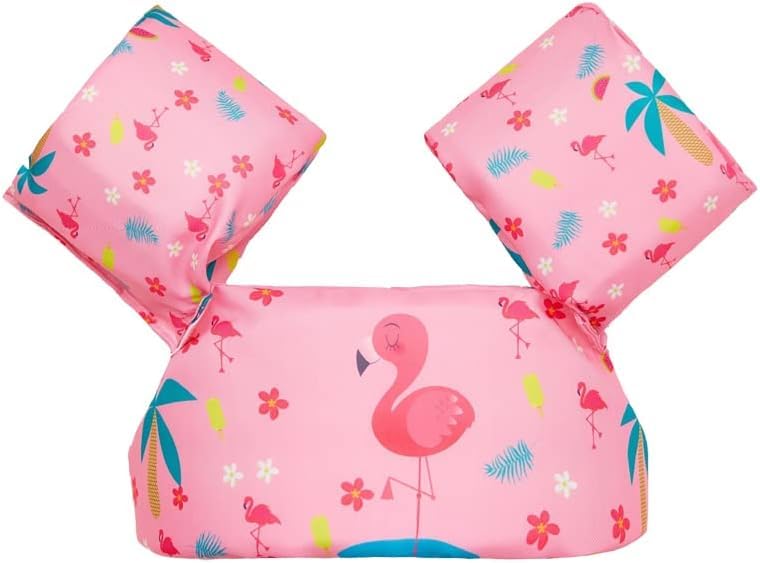 Catálogo de Chalecos para Niña para comprar online. 40 MAKAMBAKO Chaleco de Natación para Niñas, Flotador para Alberca con Ajuste Ancho (Flamenco)