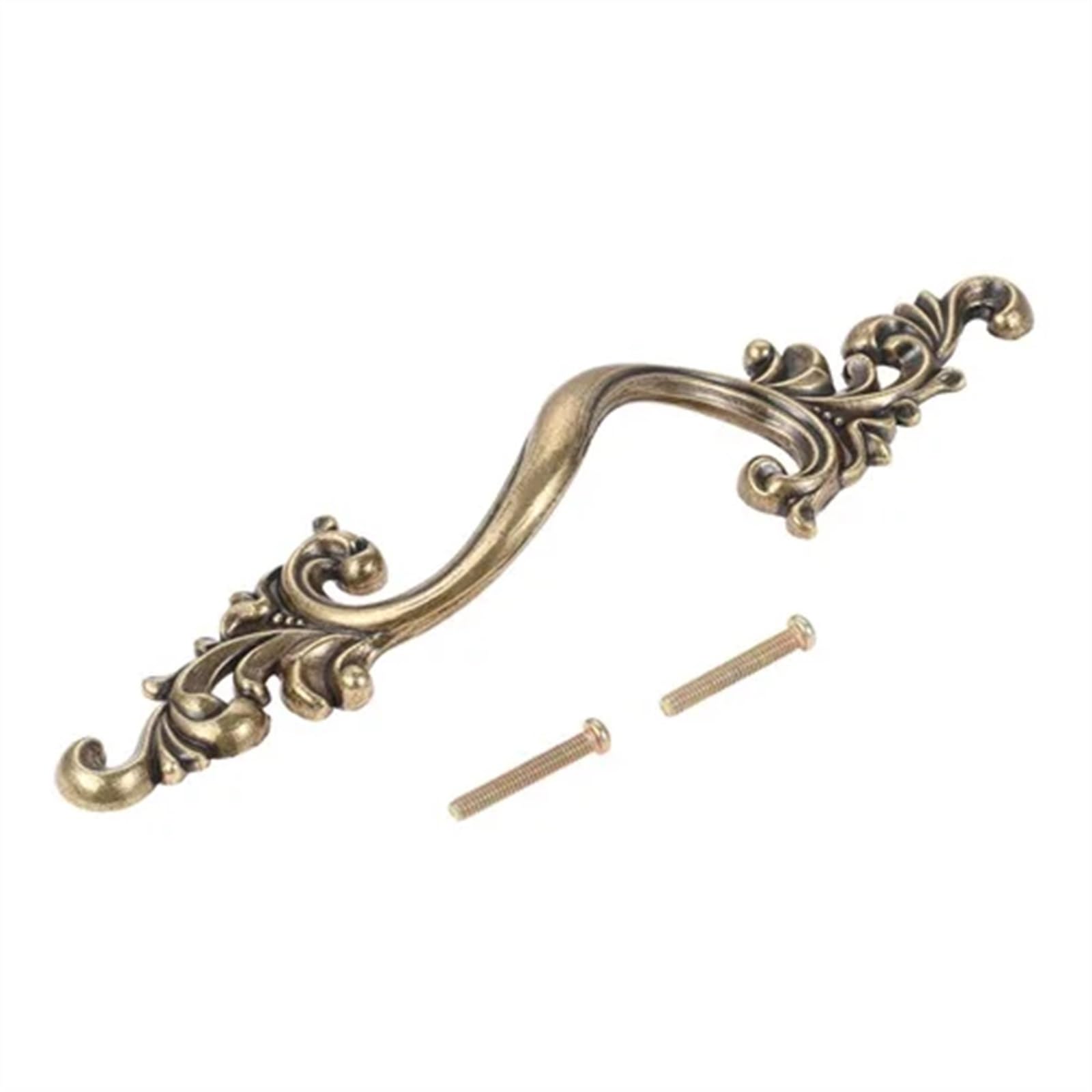 Tiradores de bronce antiguo de 96mm para renovar tus muebles vintage con tornillos