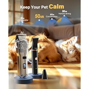   oneisall-Dog-Grooming-Kit-for-Heavy-Thick-HairCoatsLow-Noise-Rechargeable-Cordless-Pet-Shaver-with-Stainless-Steel-Blade-and-Dog-Paw-TrimmerWaterproof-Dog-Shaver-for-Dogs-Pets-Animals