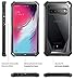 Poetic Galaxy S10 5G Rugged Clear Case, Full-Body Hybrid Cover, Support Wireless Charging, Without Built-in-Screen Protector, Guardian Series, Case for Samsung Galaxy S10 5G 6.7 inch (2019), Black