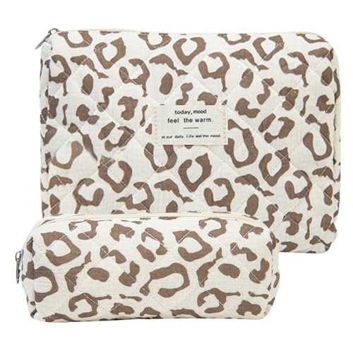 HTTDSLF Ensemble de 2 Trousse de Toilette Matelassée...