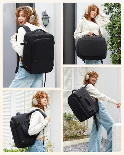 LOVEVOOK Travel Backpack for Women & Men 40L Large Carry On Backpack Airline Approved TSA Personal Item Weekender Bag の商品画像 5