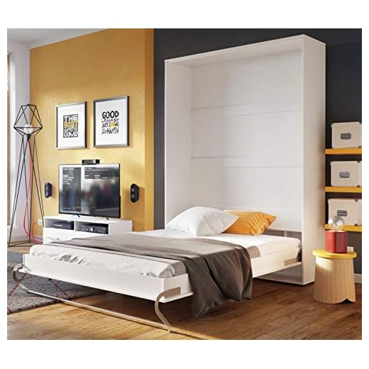 How to Choose Space-Saving Furniture for Studio Flats in the UK 3 Arthauss Vertical Fold-Away Murphy Bed White