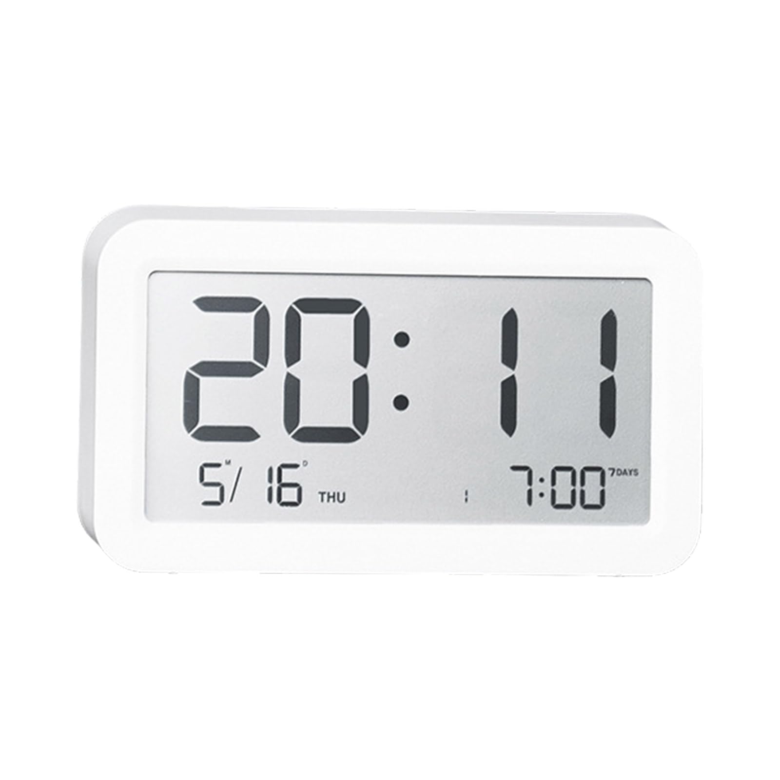 Hsioluted Stylish Small Digital Clock, Perfect for Bedsides Use, Noiseless Function for Undisturbed Sleep Timepieces Table Clock