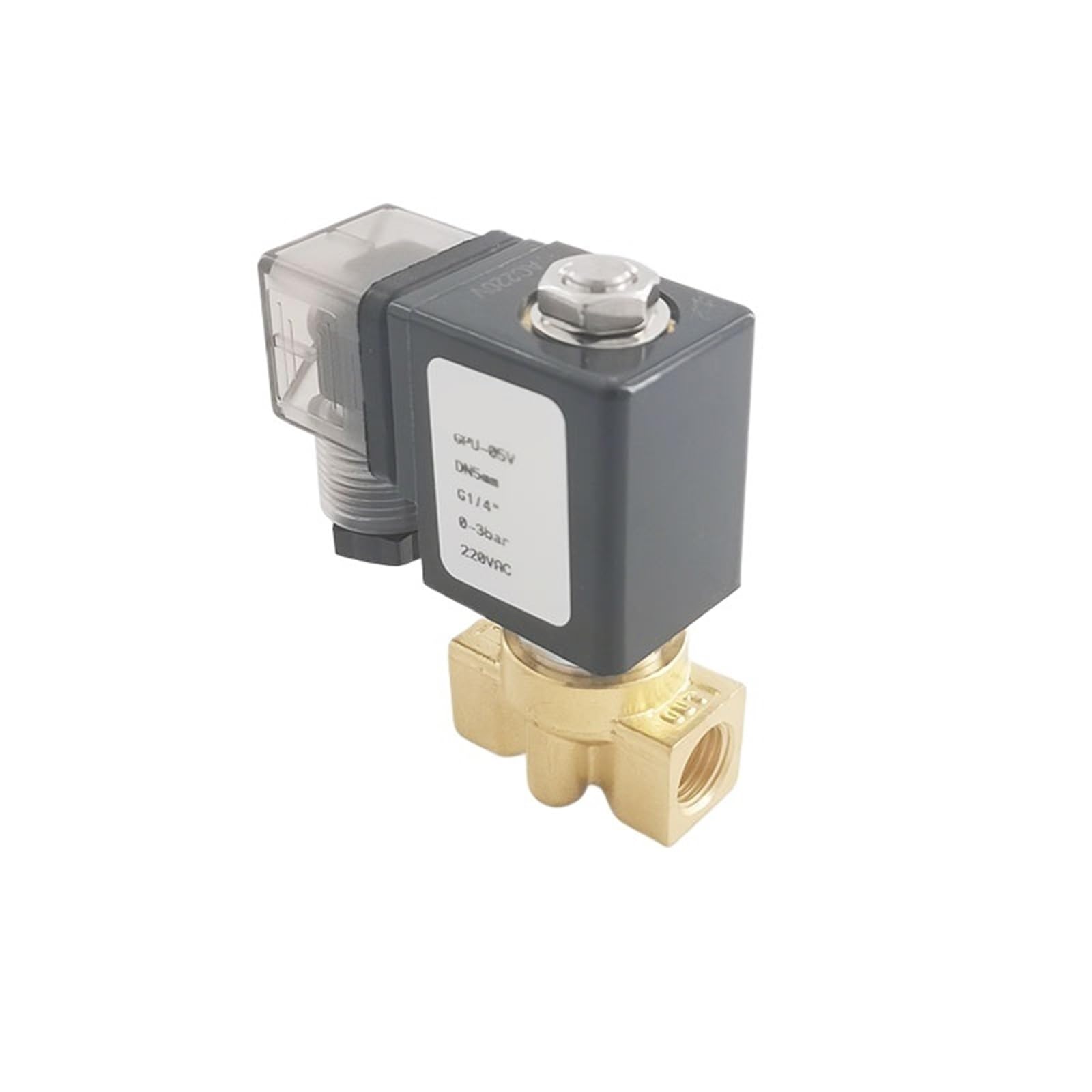 2 Way Direct Acting Brass Solenoid Valve G1/4"(AC 110V)