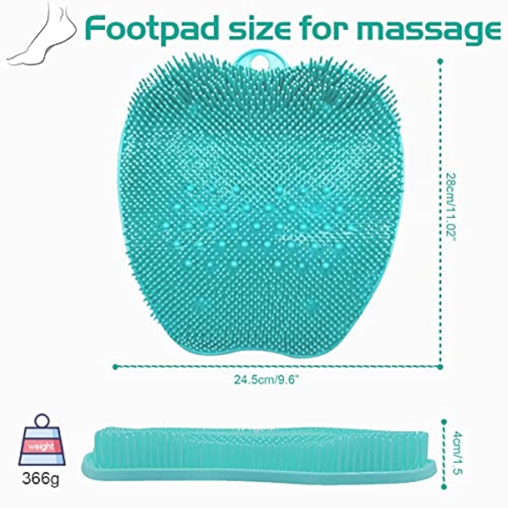 Shower Foot Scrubber Cleaner & Massager, SPA Experience